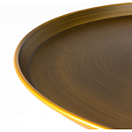 Столик журнальный металлический в форме перевернутого бокала Golden Glass варинант исполнения - 1 | Loft Concept в Грозном