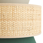 Бра с плетеным декором Bonnie Wicker Green Wall Lamp варинант исполнения - 3 | Loft Concept в Грозном