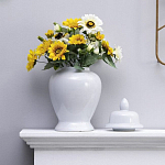 Ваза белая с крышкой однотонная Chinoiserie Ceramics варинант исполнения - 6 | Loft Concept в Грозном