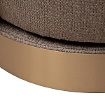 Кресло вращающееся черно-золотая рогожка Julia Armchair Golden Belt варинант исполнения - 5 | Loft Concept в Грозном