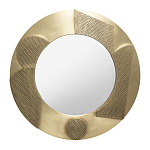 Зеркало золотое со вставками в виде геометрических фигур варинант исполнения - 1 | Loft Concept в Грозном
