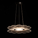 Люстра с прозрачным волнистым плафоном в форме цветка Ethereal Bloom варинант исполнения - 3 | Loft Concept в Грозном