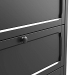 Комод с 3-мя ящиками черный Silva Black Chest of Drawers варинант исполнения - 5 | Loft Concept в Грозном
