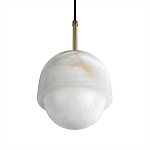 Подвесной светильник из белого алебастра Cryptocrystalline Stone варинант исполнения - 7 | Loft Concept в Грозном