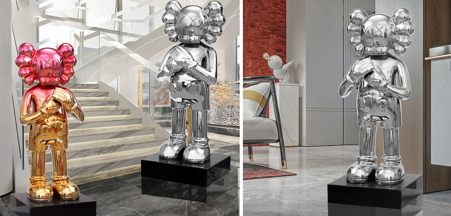 Статуэтка KAWS Silver on stand Статуэтка KAWS Silver on stand - Loft-Concept в Грозном