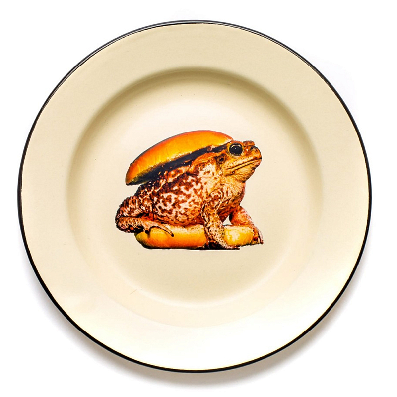 Тарелка Seletti Toad Бежевый Коричневый Тарелка Seletti Toad Бежевый Коричневый в Грозном | Loft Concept