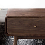 Кофейный стол из дерева с ящиком и нишей для хранения Coffee Walnut Table варинант исполнения - 5 | Loft Concept в Грозном