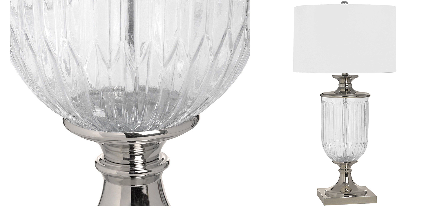 Настольная лампа Eduarda Glass Bowl Table lamp Настольная лампа Eduarda Glass Bowl Table lamp - Loft-Concept в Грозном