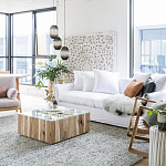 Подвесной светильник вертикальной овальной формы украшенный белыми круглыми бусинами Gradient Oval Pendant Lamp White варинант исполнения - 5 | Loft Concept в Грозном