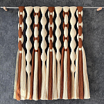 Дизайнерский Декор на стену с кисточками из хлопковых нитей wall panel Thread brushes варинант исполнения - 1 | Loft Concept в Грозном