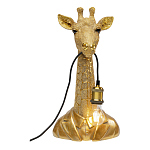 Настольная лампа в детскую Жираф в золотом костюме варинант исполнения - 2 | Loft Concept в Грозном