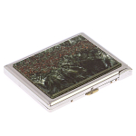 Портсигар с газовой зажигалкой из натурального камня Серафинит Stone Cigarettes Cases варинант исполнения - 1 | Loft Concept в Грозном