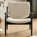 Кресло с каркасом и ножками из древесины и мягкими сиденьем и спинкой Venice варинант исполнения - 7 | Loft Concept в Грозном