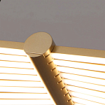 Люстра в виде распахнутых крыльев из тонких металлических планок Flight of Freedom варинант исполнения - 2 | Loft Concept в Грозном