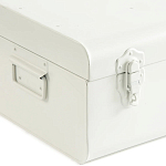 Металлический сундук Metal Chest White варинант исполнения - 3 | Loft Concept в Грозном