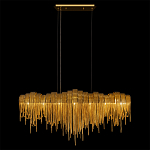 Люстра подвесная с металлическими дугами и длинными цепочками 115 см Atlantis Chain варинант исполнения - 5 | Loft Concept в Грозном