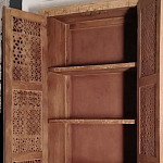 Этнический шкаф с орнаментом резьба из дерева Indian Antique Furniture варинант исполнения - 2 | Loft Concept в Грозном