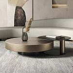 Комплект их 2-х круглых дизайнерских журнальных столов Difelap варинант исполнения - 1 | Loft Concept в Грозном