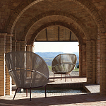 Дизайнерское уличное кресло с веревочной спинкой PETALO Armchair варинант исполнения - 10 | Loft Concept в Грозном