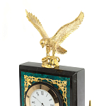 Настольный письменный набор из змеевика тёмно-зелёного цвета с декором в виде орла Successful Leader варинант исполнения - 3 | Loft Concept в Грозном