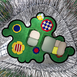 Дизайнерский ковер с цветами Poltronova Tappeto Prato Rug варинант исполнения - 7 | Loft Concept в Грозном