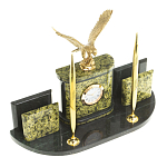 Настольный письменный набор из змеевика и бронзы с декором в виде орла Successful Leader варинант исполнения - 2 | Loft Concept в Грозном