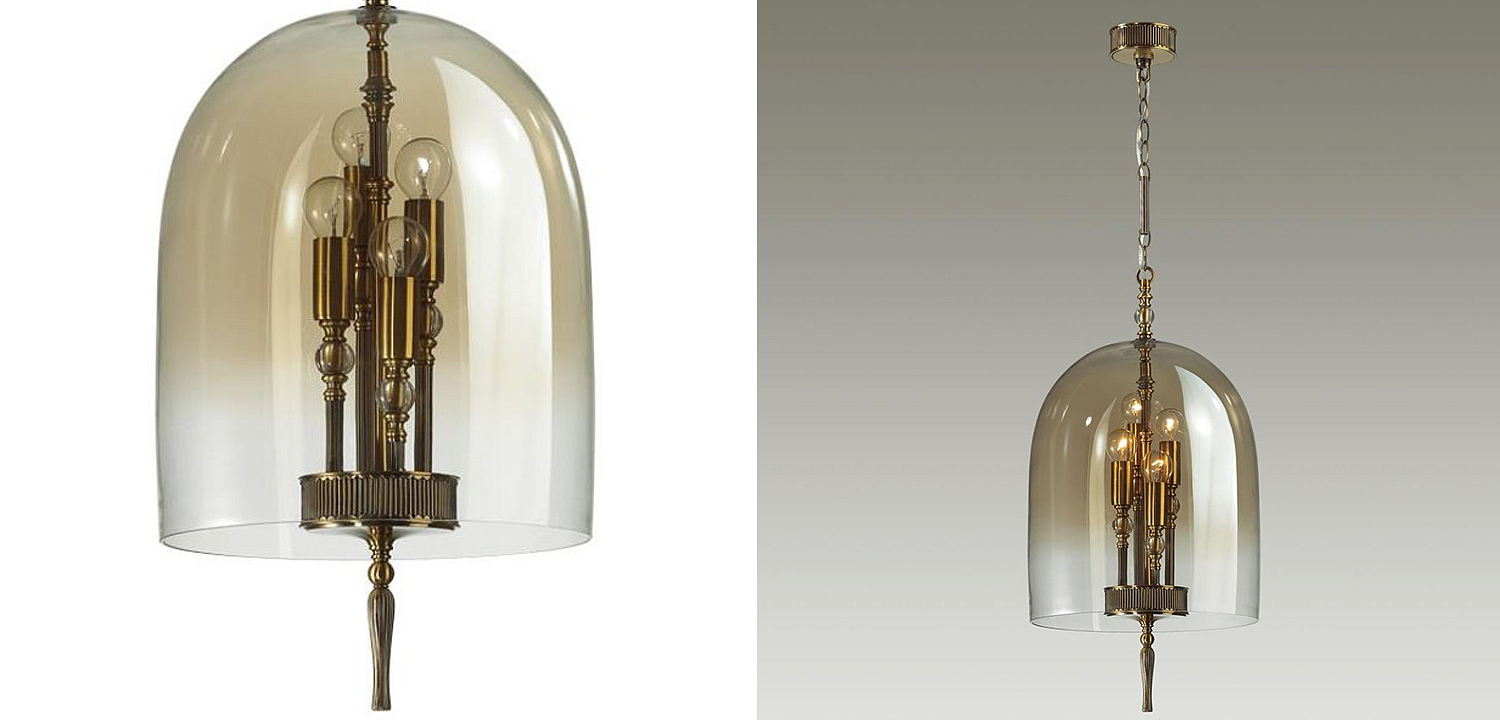 Подвесной светильник Glass Dome Bronze 32 Подвесной светильник Glass Dome Bronze 32 - Loft-Concept в Грозном