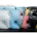 Диван в Лофт Честерфильд граффити из винтажной кожи GRAFFITI PARA Chesterfield варинант исполнения - 5 | Loft Concept в Грозном