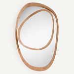 Ассиметричное зеркало в дубовой раме Infinity Symbol варинант исполнения - 1 | Loft Concept в Грозном