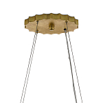 Люстра овальная в сочетании черного и золотого цвета Mesh Lighting варинант исполнения - 5 | Loft Concept в Грозном