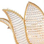 Люстра в форме тюльпана с лепестками из прозрачных стеклянных бусин Hanging Flowers варинант исполнения - 1 | Loft Concept в Грозном