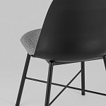 Стул из прочного пластика на металлическом основании Anora Black варинант исполнения - 6 | Loft Concept в Грозном