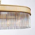 Люстра подвесная овальная со стеклянными трубками Длина 100 см Nembus варинант исполнения - 3 | Loft Concept в Грозном