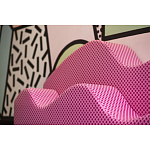 Дизайнерский модульный диван волнистой формы с цветным принтом Poltronova Superonda Sofa варинант исполнения - 11 | Loft Concept в Грозном