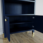 Книжный Стеллаж Elsa Dreams Blue с задней стенкой варинант исполнения - 3 | Loft Concept в Грозном