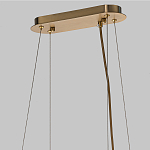 Люстра подвесная с овальными подвесками из стекла дымчатого цвета Harlow Crystal Round варинант исполнения - 6 | Loft Concept в Грозном