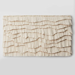 Светло-Бежевое Панно из нитей White Landscape Wall Hanging варинант исполнения - 4 | Loft Concept в Грозном