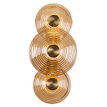 Бра со стеклянными плафонами янтарного цвета в форме дисков Savio Glass Disc варинант исполнения - 1 | Loft Concept в Грозном