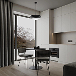 Подвесной светильник круглый черного цвета из металла  Vita Cuna варинант исполнения - 7 | Loft Concept в Грозном