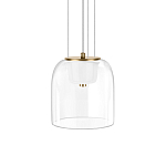 Подвесной светильник с цилиндрическим прозрачным стеклянным плафоном Grada Light варинант исполнения - 1 | Loft Concept в Грозном