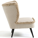 Кресло с декором бахрома Linen Fringe Chair Beige варинант исполнения - 3 | Loft Concept в Грозном