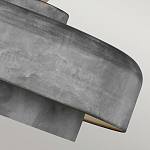 Подвесной светильник с массивным круглым стальным плафоном серого цвета в индустриальном стиле на цепи Feiss варинант исполнения - 7 | Loft Concept в Грозном