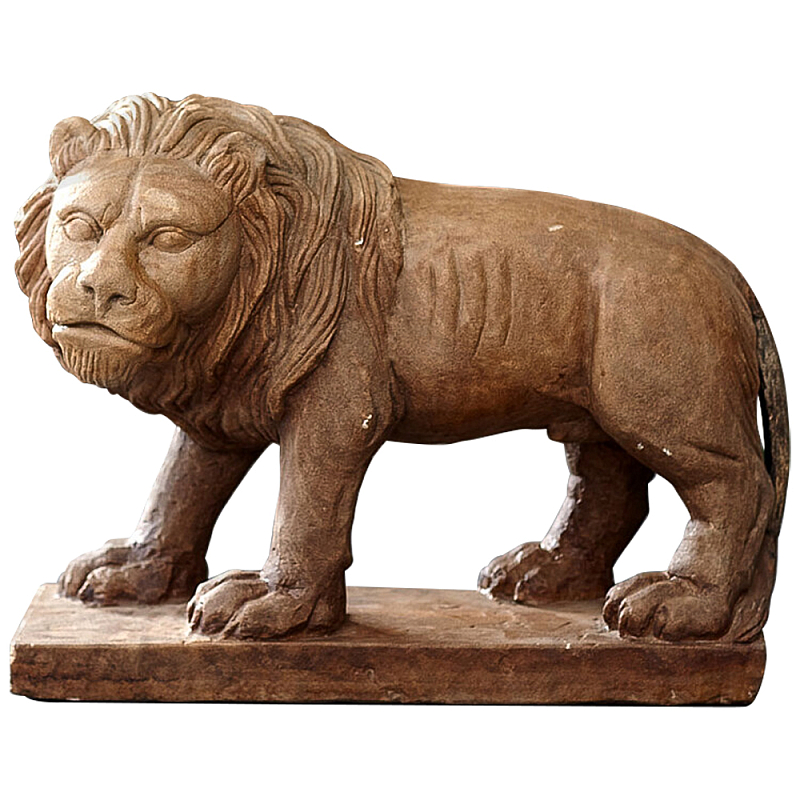 Каменная статуэтка в виде льва Indian Lion Statue Коричневый Каменная статуэтка в виде льва Indian Lion Statue Коричневый в Грозном | Loft Concept