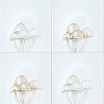 Плитка с узором Поганки варинант исполнения - 1 | Loft Concept в Грозном