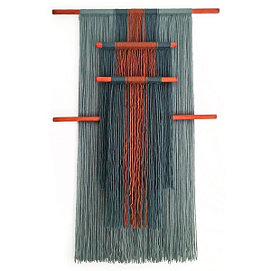 Декор на стену Макраме из нитей Japan Wall Panel Orange