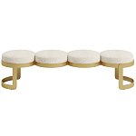 Дизайнерская Банкетка Leola латунь  варинант исполнения - 2 | Loft Concept в Грозном