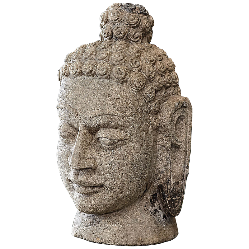 Статуэтка из камня Голова Будды Stone Buddha Head Статуэтка из камня Голова Будды Stone Buddha Head в Грозном | Loft Concept