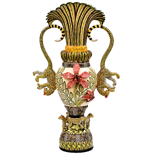 Ваза Цветы и Гепарды