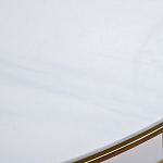 Консоль приставная полукруглая на основании золотого цвета Interior Accent варинант исполнения - 3 | Loft Concept в Грозном