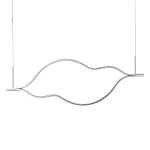 Подвесной светильник волнообразный изогнутый на двух тросах 123 см Spiral Lighting варинант исполнения - 1 | Loft Concept в Грозном